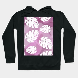 Leaf pattern on pink Hoodie